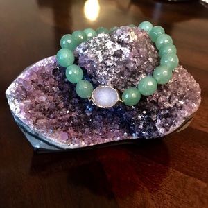 Authentic Adventurine crystal gemstone bracelet